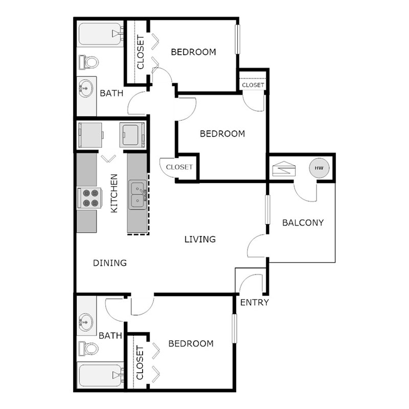 Floor Plans Westfield Apartments Hugoton, Kansas A PRE/3 Property